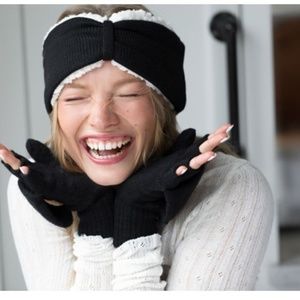 NEW Bearpaw Combo Set: Headband and Pop-top Gloves